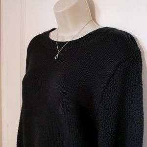 Banana Republic Black Cable Knit Sweater